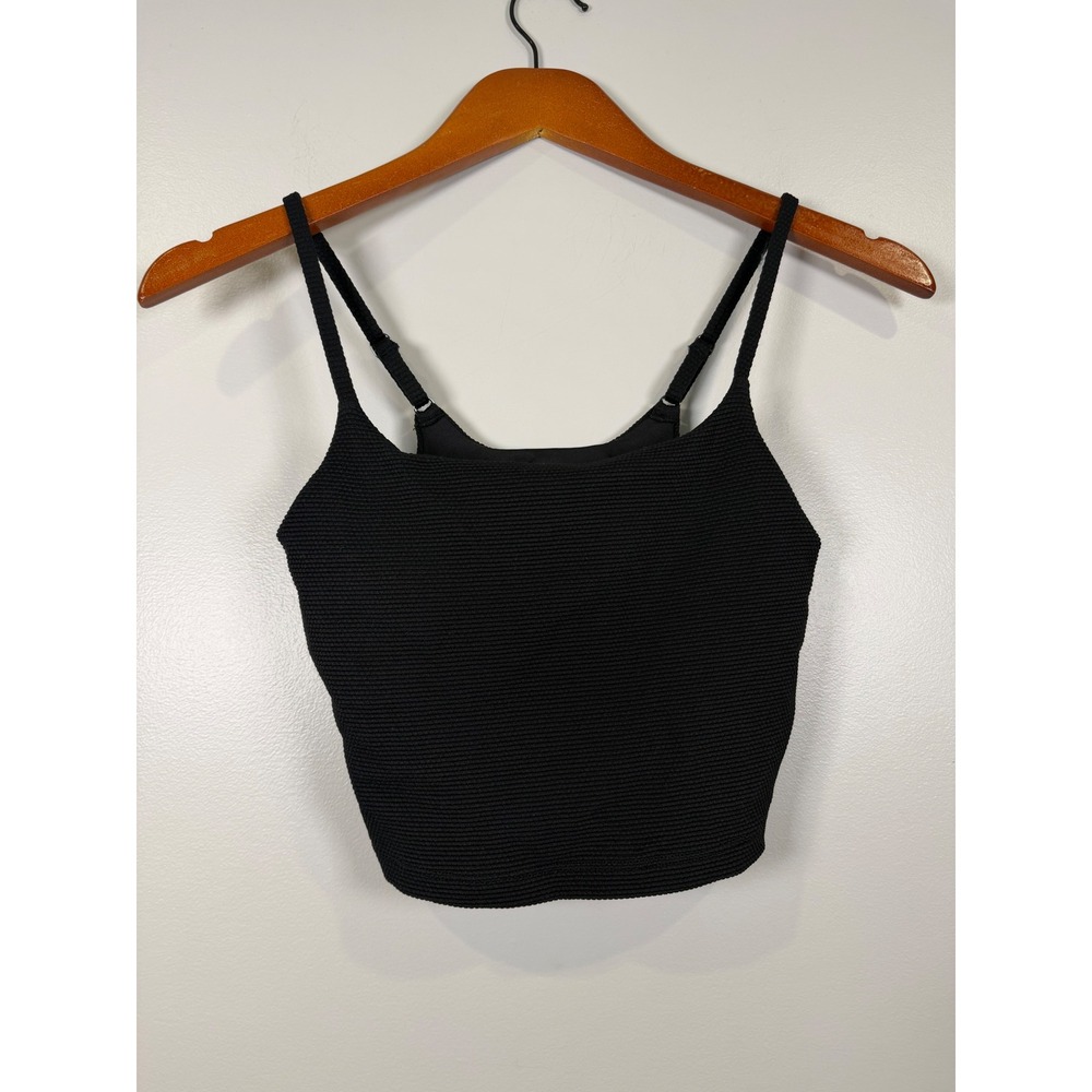 Athleta Womens Cropped Tank XS Athletic Athleisure Workout Gym Fitness Ribbed‎